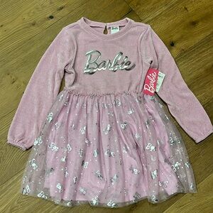 Brand new, Barbie Pink Corduroy Sweater Dress, Girls Medium 7-8